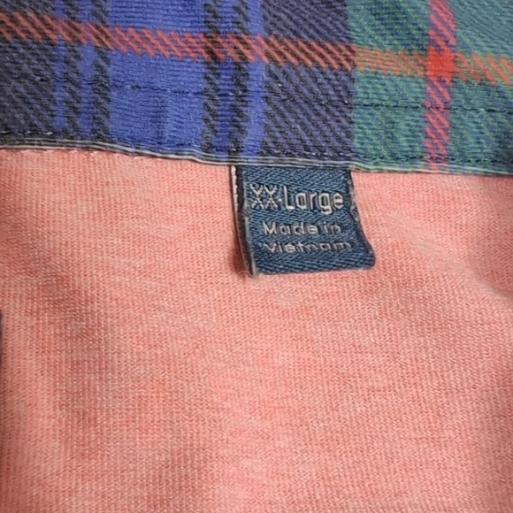 William Murray Golf Polo Size XXL In Pink Performance Stretch Plaid Sleeve - Picture 3 of 10